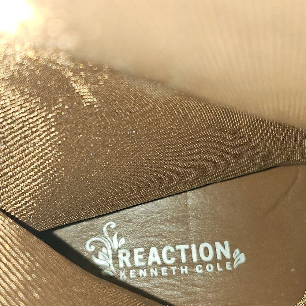 Kenneth Cole Reaction Brown Knee-Hi Fringe Boots